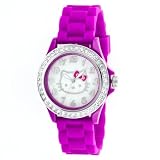 Hello Kitty Woman's HK1520 Purple Silicon Character Watch