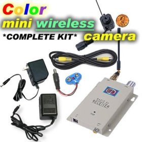 41yNWCVtAJL. SL500  Wireless Color Spy Video Camera Complete Package