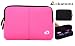 Magenta Laptop Notebook Sleeve Case for 10 inch Lenovo S100 106722U, K1 Ideapad 130422U, S10-3 0647-