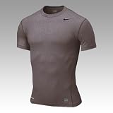 Nike Pro Core Crew Short Sleeve Top (Grey Large)