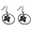 Nebraska Cornhuskers Hoop Logo Earring Set Ncaa Charm Image #1