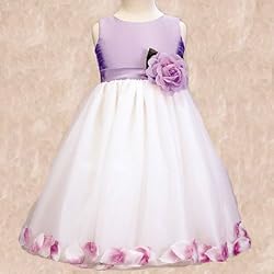LITO Childrens Special Occasion LILAC Wedding Flower Girls Dress 2T-12