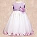 New Lilac Petal FLOWER GIRL Pageant Wedding Dress