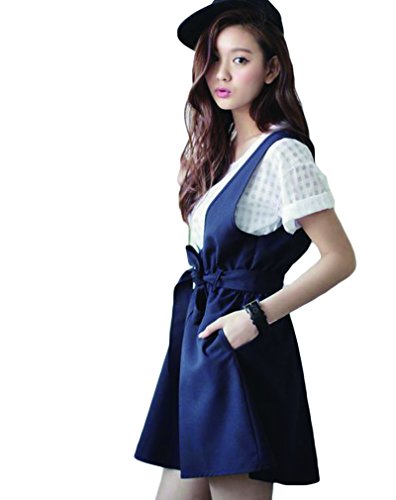 (ディーコッテ)D'Kotte サロペット オーバーオール ワンピース aライン 春 夏 キャミ ソール ワンピ フォーマル neay001