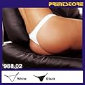 Damen String-Tanga / in schwarz oder weiss / Gr. S-XL