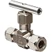 Parker V Series Stainless Steel 316 Needle Valve, Inline, Hand Wheel, Blunt Stem, A-Lok Compression Fitting