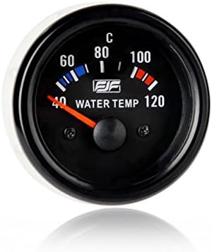Universal 2" 52mm Black Tinted 40-120 °C Water Temp Smoke Gauges Car Meters