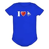 I love Mountain Biking Silhouette ベビーボディ