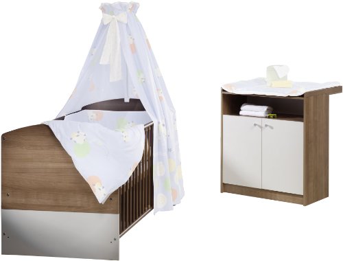 Schardt 08 970 51 84 - Kinderzimmer Classic-Line, bestehend aus Kombi-Kinderbett 70 x 140  Preisvergleich