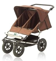 Urban Double Jogging Stroller - Chocolate Dot