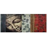Peaking Buddha Statue Canvas Wall Art - 15.75 x 39.25