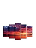 Wall Decor Fotocuadro 5 Piezas Pirámide Coloursky