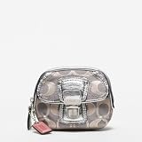NY直輸入 日本未発売カラー コーチ (COACH) コーチ 小銭 コイン ケース POPPY SIGNATURE SATEEN METALLIC COIN PURSE コーチ ポピー シグネチャー サティーン コイン パース