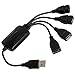 MaxLLTo 4-Port High Speed USB 2.0 Splitter, Unpowered USB Hub for PC Laptop