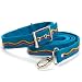 Fair Trade Handmade Leather Dog Collar & Leash - Blue