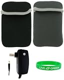 41yNlzrmW1L. SL160  ASUS Eee PC 1000HE 10 Inch Netbook Reversible Neorpene Sleeve Case with Wall Charger
