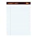 TOPS Docket Gold Pads, Legal Rule, 8.5 x 11.75 Inches, 20 lb. Bond, Perforated, White, 50 Sheets/Pad, 12 Pads/Pack (63960)