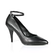 4 Inch Sexy Classic Pump Shoes Womens High Heel Shoes Evening Shoes Ankle Strap Black