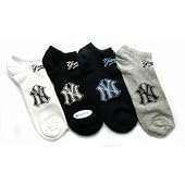 Mens New York Yankees Trainer Socks (Pack of 3)