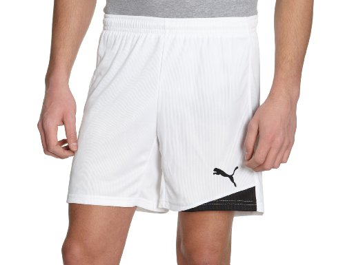 PUMA Herren Esito Shorts with inner slip, white-black, L, 701001 04 Preisvergleich