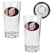 Portland Trail Blazers NBA 2pc Pint Ale Glass Set with Basketball Bottom - Oval Logo by Great American Products