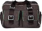 OiOi Chocolate Tweed Carry All Diaper Bag