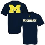 adidas Michigan Wolverines Navy Blue Prime Time T-shirt