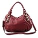 Hobo Shoulder Handbag (Red)