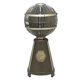 Fanimation FP3320OB Fargo Tabletop Fan, Oil Rubbed Bronze/Antique Brass Finish