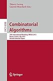 Combinatorial algorithms : 24th international workshop, IWOCA 2013, Rouen, France, July 10-12, 2013, revised selected papers