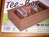 TEEBOX Teekiste, Bambus mit Sichtfenster Tee Teedose