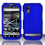 Blue Rubberized Hard Plastic Case for Motorola Photon 4G MB855