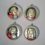 Classical Music Composers Christmas Ornaments Mozart, Bach, Brahms Chopin