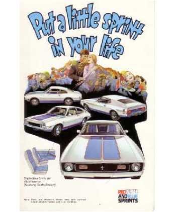1972 FORD MAVERICK MUSTANG PINTO Post Card