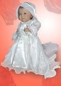 Taufkleid Taufkleider Baby Kinder Kind Taufe Kleid Kleider Blumenmädchen Hochzeit ohne Mantel Gr. 68/74 JE01