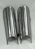 Gothic Medieval Knight Steel Greaves Leg Armor: Renaissance Costume