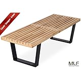 Nelson-4F Bench - MLF&reg; Nelson Platform Bench (3 Sizes). Rubber Hardwood Top for Smart & Superior Streng.(4 Feet)