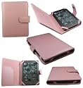 FLASH SUPERSTORE AMAZON KINDLE 4 TOUCH 2011 WI-FI 6 INCH E INK DISPLAY PREMIUM PU LEATHER WALLET BOOK COVER CASE BABY PINK