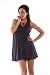 Anama Clothing Navy bust accentuating Tunic Dress