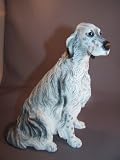 English Setter Dog Sitting Blue Belton Figure Dogs & Pups Galore Figurine