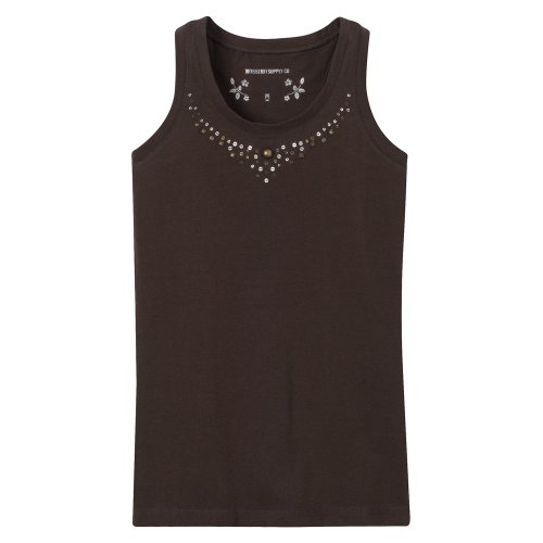 Mossimo Knickers Brown BG Slvls Embellished Tank 