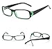 FancyG® Vintage Inspired Classic Rectangle Glasses Frame Eyewear Clear Lens