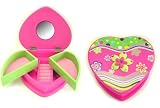 Jewelry Box, Enchanted Flowers Heart Shape Swivel Jewelry Box