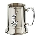 Hunter and Dog Stainless Steel and English Pewter Tankard