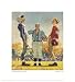 Coin Toss by Norman Rockwell. Size 8.89 inches width by 10.01 inches height. High Quality Art Poster Print