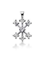Diamond Snow Flake 14K Gold Pendant