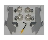 Memphis Shades Batwing Trigger-Lock Mounting Hardware - Polished MEK1902