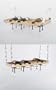 Concept Housewares Natural Wood Wine Rack (8) Bottle Hanging/Wall Wine Rack