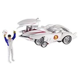 Mattel: HOT WHEELS Speed Racer Mach 5 and Speed Racer Vehicle and Figure by Mattel