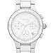 DKNY Chronograph Wite Dial Steel and Ceramic Bracelet Ladies Watch NY8502